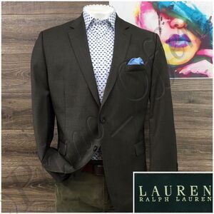 Ralph Lauren Mens Blazer Sport Coat Two Button Casual Jacket Size 42R Wool‎ Suit